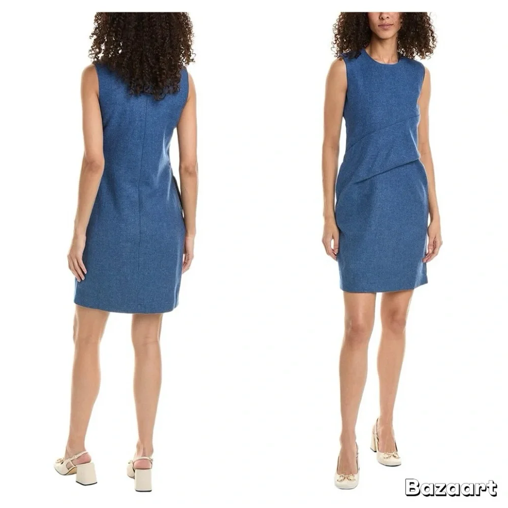 NWT FRANCES VALENTINE CALLISTA WOOL-BLEND DRESS Sz L - Picture 13 of 15